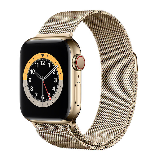 ساعت هوشمند اپل سری ۶ استیل سلولار با بند میلانس لوپ  ۴۴ میلیمتری